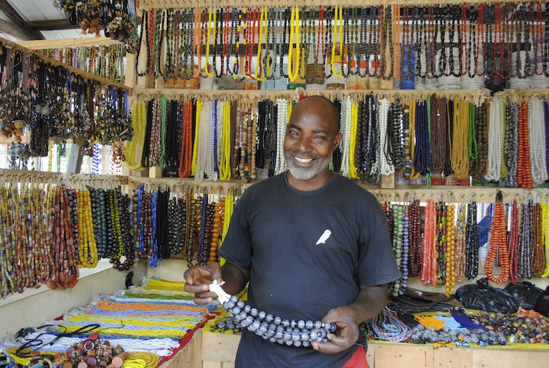 Bead vendor in a whole market of BEADS!