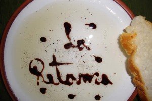 La Retama Restaurant, Cuzco: Blasamic and Olive oil.
