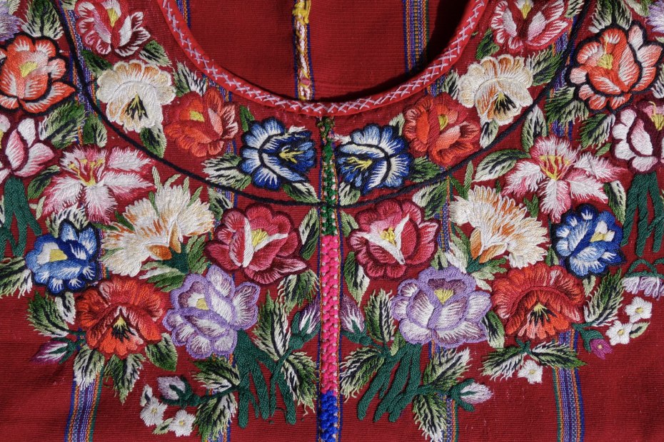 Embroidered Randas on Guatemalan Huipiles - Behind the Scenes Adventures