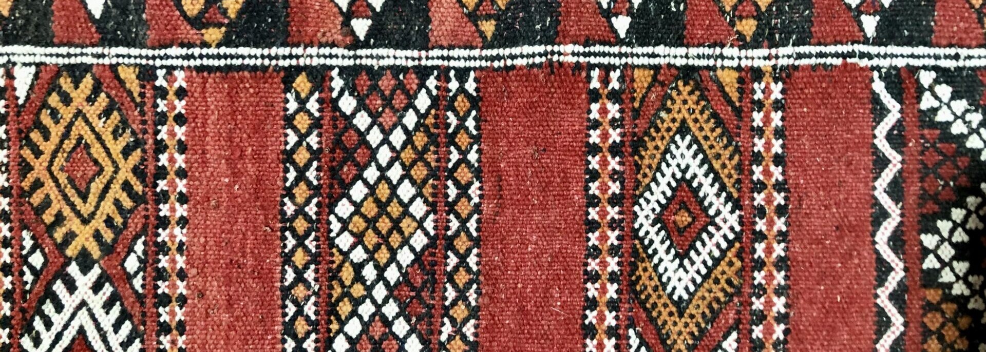 Hand-woven sheep's wool rug, Berber