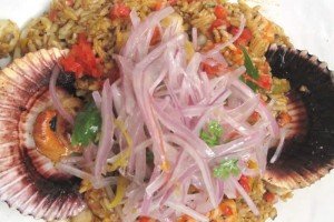 Arroz con Mariscos--Rice with scallops