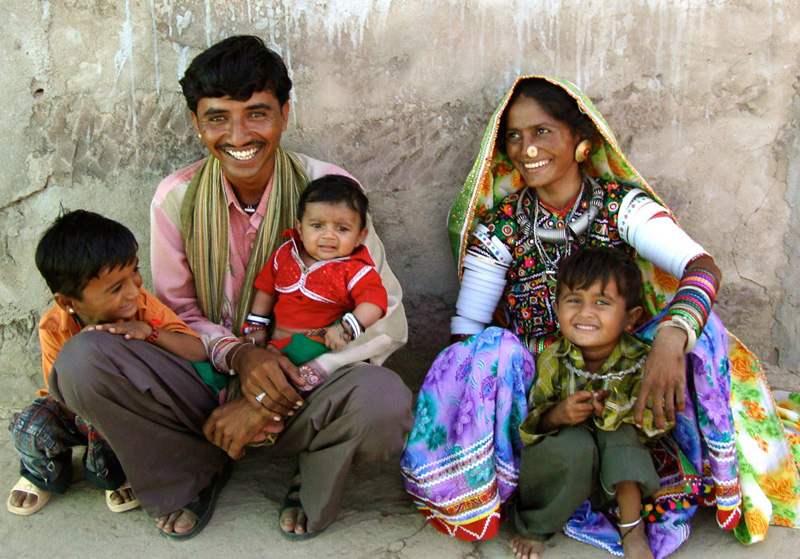 INDIA famiy in Rajasthan
