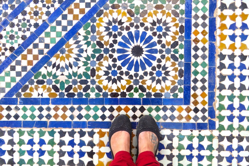 Morocco art tile craft zellij mosaic