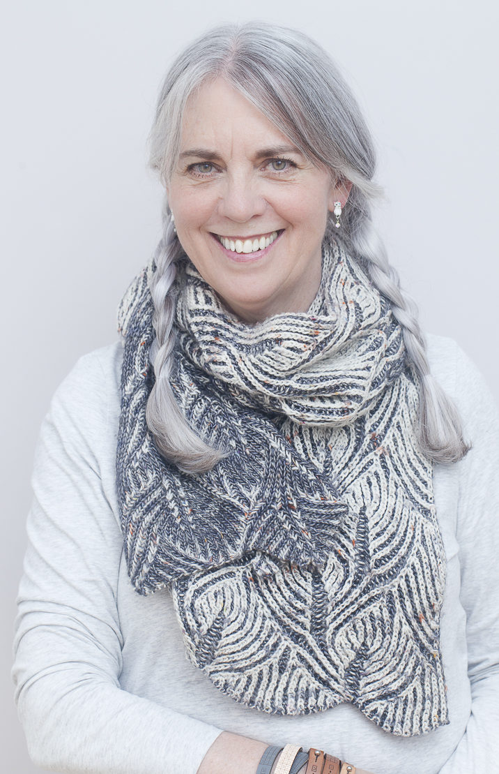 Portrait of Nancy Marchant, knitting teacher